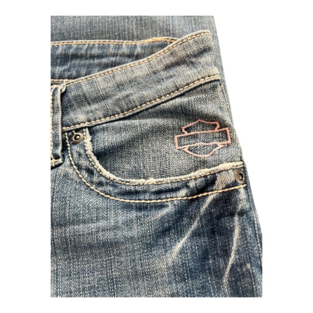EUC Harley Davidson women’s embellished embroidered pocket jeans | size 10L - Picture 8 of 10